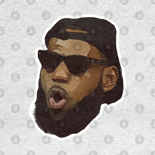 Lebron James Funny Face by Playful Creatives